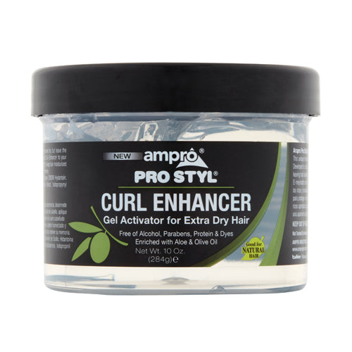Ampro Pro Styl Curl Enhancer Gel Activator for Extra Dry Hair with Aloe and Olive Oil 10Oz (284g)