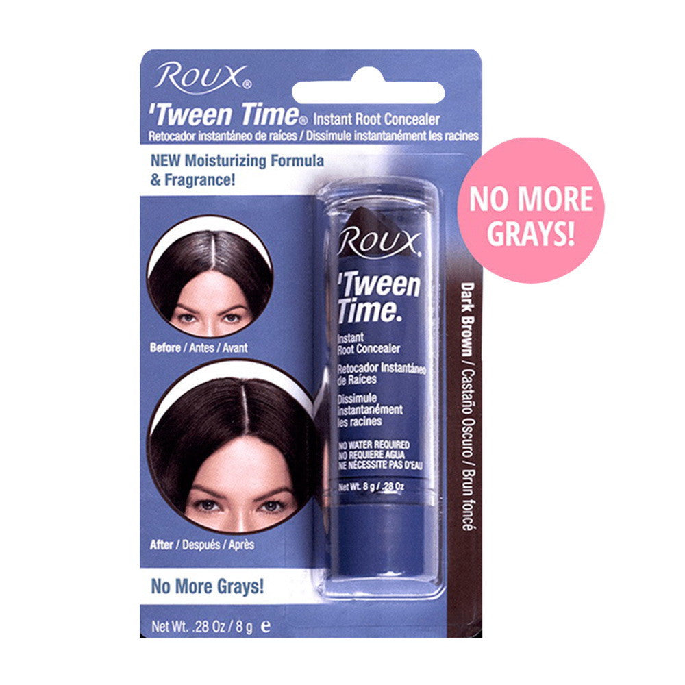 Roux Tween Time Instant Root Concealer for Hair, Dark Brown, 0.28 Oz