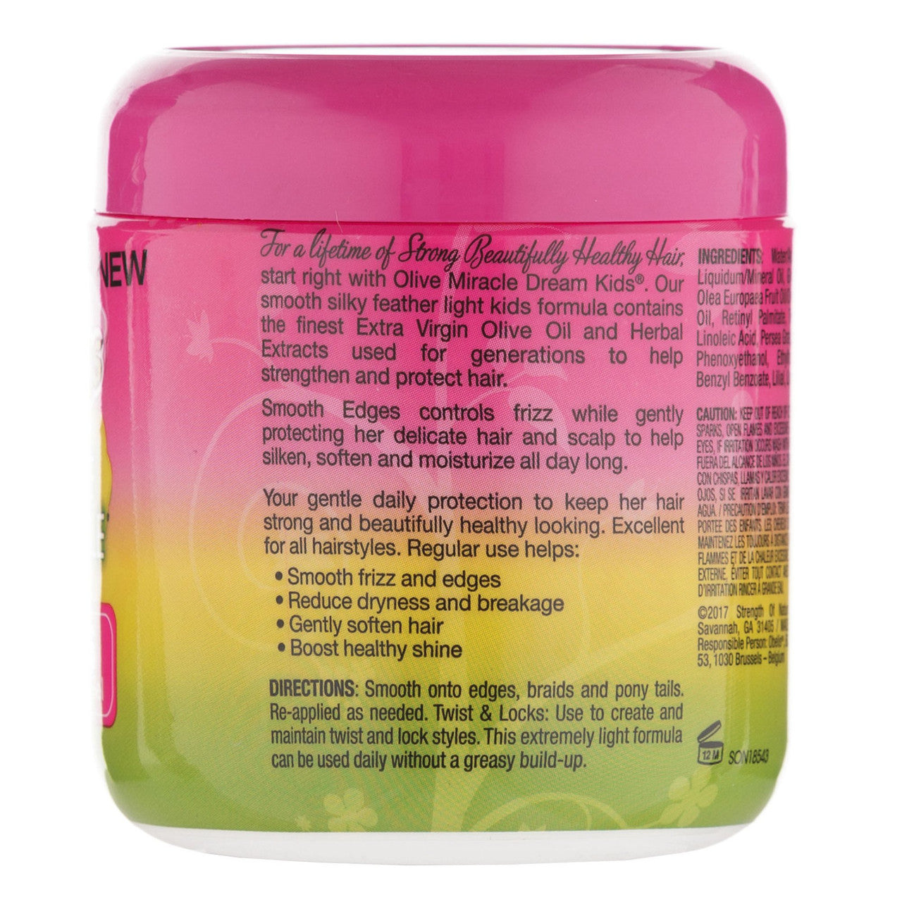 African Pride Dream Kids Olive Miracle Smooth Edge Hair Gel, 6 oz