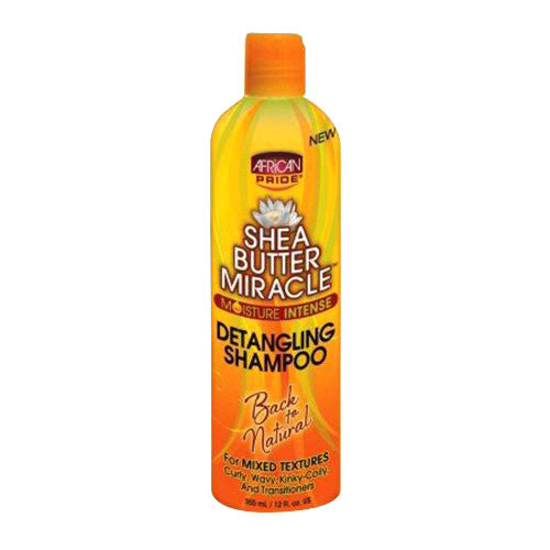 African Pride Shea Butter Miracle Detangling Shampoo, 12 Oz