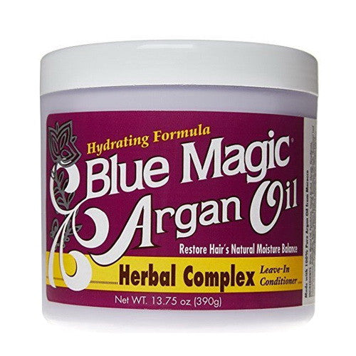 Blue Magic Argan Oil Herbal Complex Leave In Hair Conditioner, 13.75 Oz