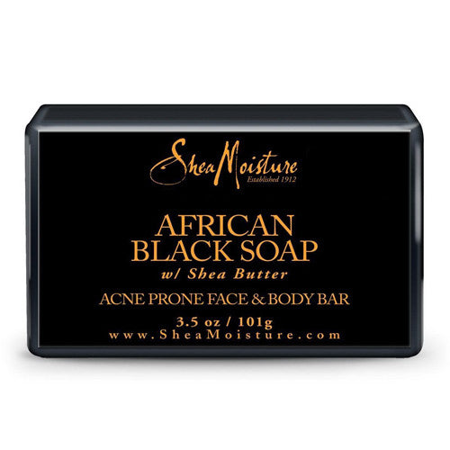 Shea Moisture African Black Soap Acne Prone Face And Body Bar, 3.5 Oz