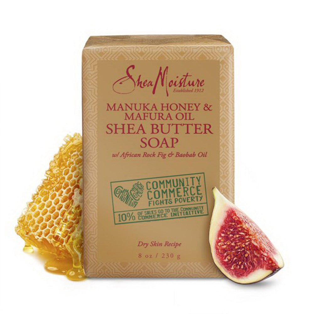 SheaMoisture Manuka Honey & Mafura Oil Intensive Hydration Bar Soap, 8 Oz