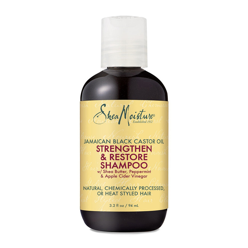 Shea Moisture Jamaican Black Caster Oil Strengthen & Grow Shampoo, 3.2 Oz