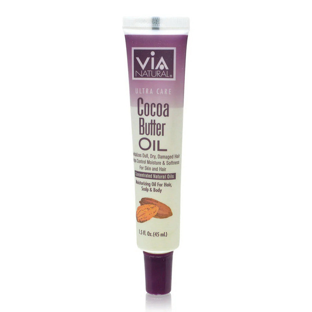 VIA Natural Ultra Care Cocoa Butter Oil Concentrated Natural Oil, 1.5 Oz