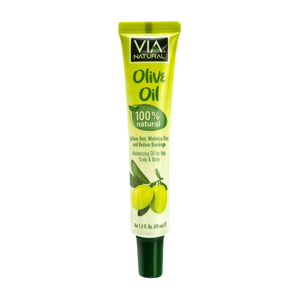 Via Natural Ultra Care Olive Oil, For Hair and Scalp, 1.5 Oz