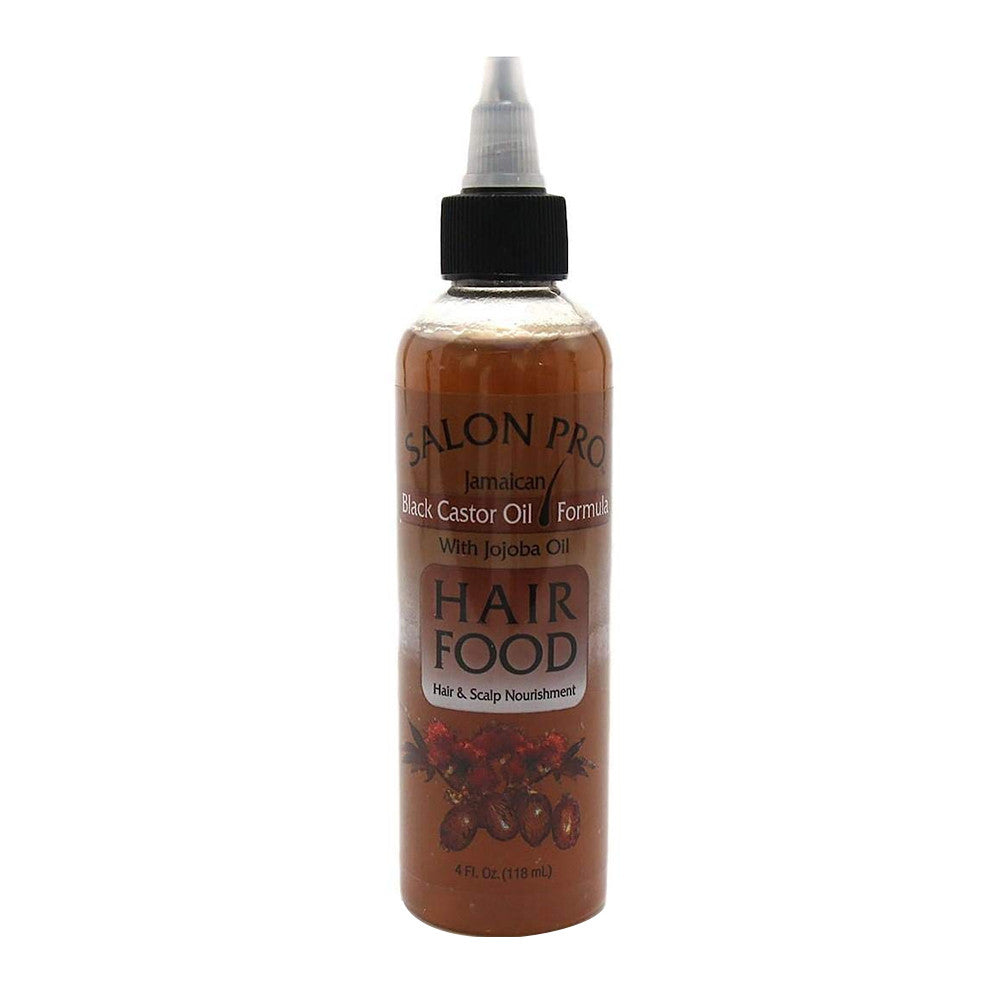 Salon Pro Hair Food Black Castor With Jojoba Oil, 4 Oz