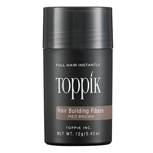 Toppik Full Hair Instantly Hair Building Fibers, Medium Brown, 0.42 Oz
