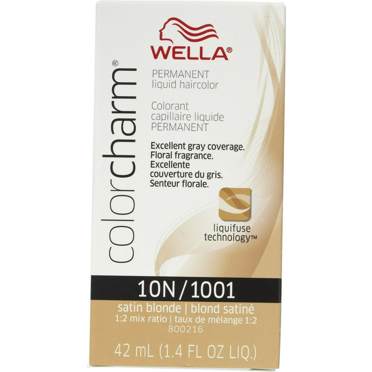 Wella Color Charm Liquid Hair, 10N by 1001 Satinblonde Shade, 1.4 Oz