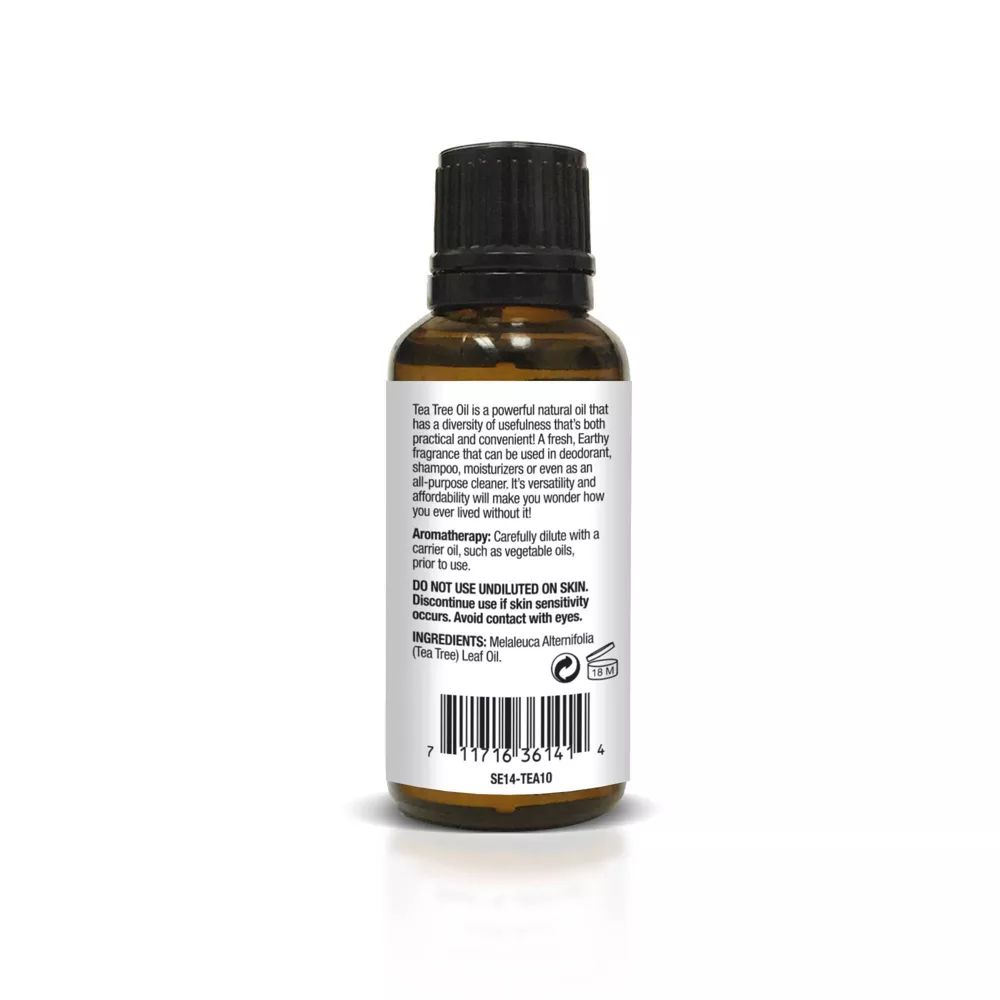 Difeel Essential Tea Tree 100% Pure Essentian Oils, 1 oz
