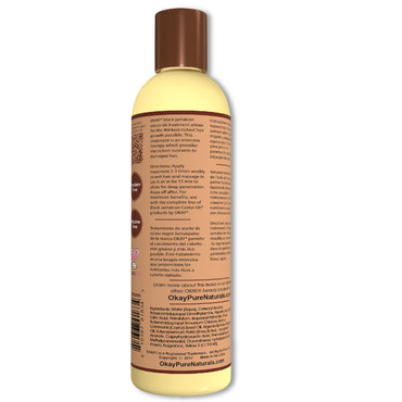 Okay Black Jamaican Castor Oil Moisture and Growth Hair Treatment, 8 Oz