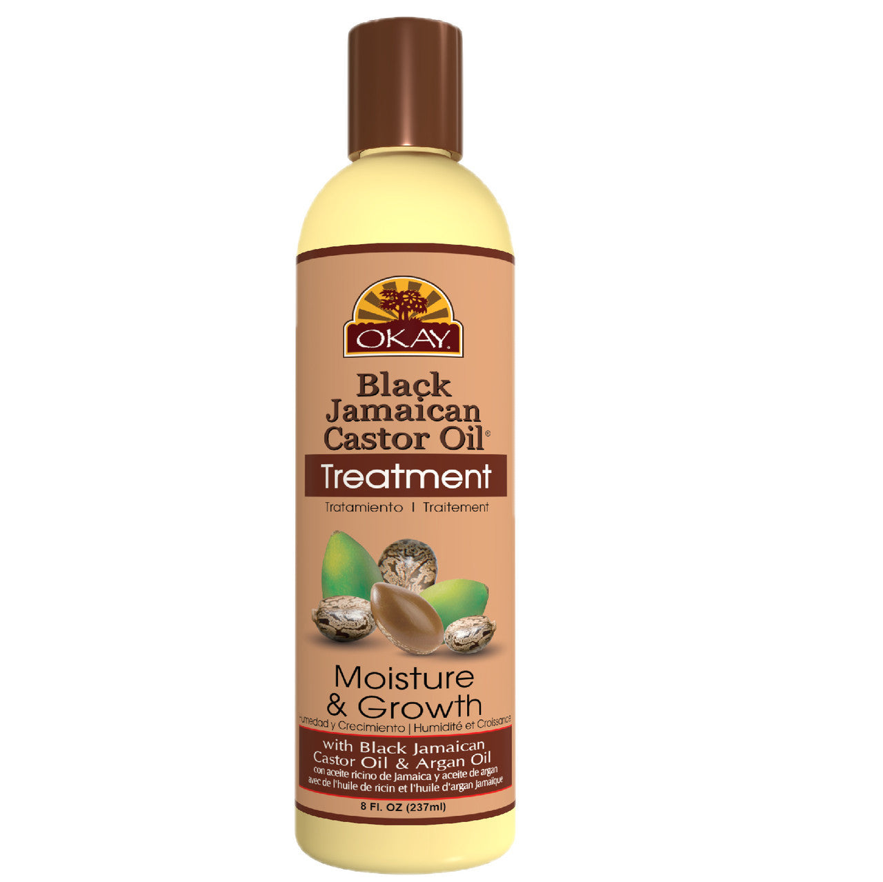 Okay Black Jamaican Castor Oil Moisture and Growth Hair Treatment, 8 Oz
