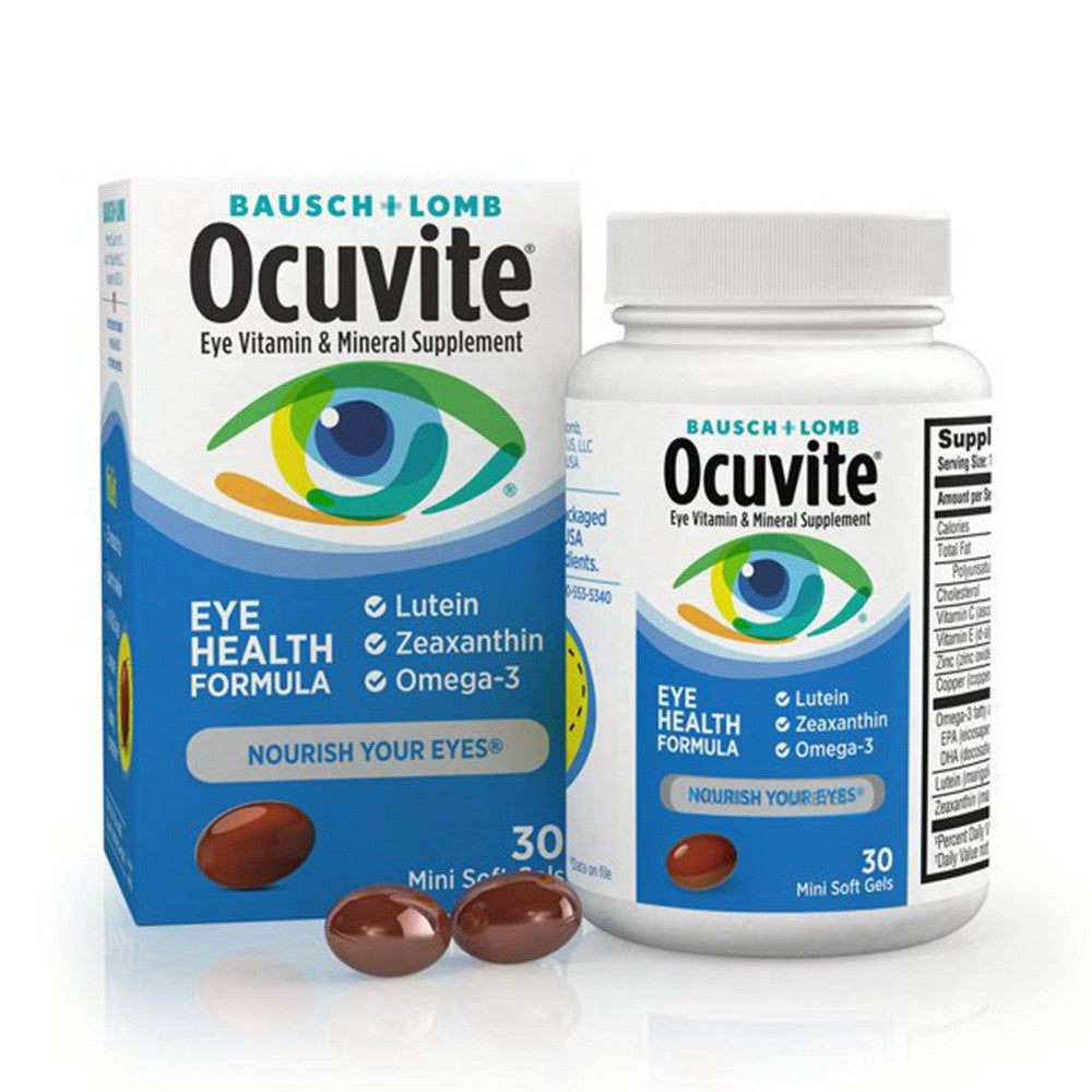 Ocuvite Eye Vitamin And Mineral Supplement Softgels 30 ea
