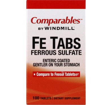 Windmill Ferrous Sulfate 325 Mg Dietary Supplement Tablets, 100 Ea