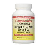 Calcium 500 Mg Chewable Tablets By Windmill - 60 Ea