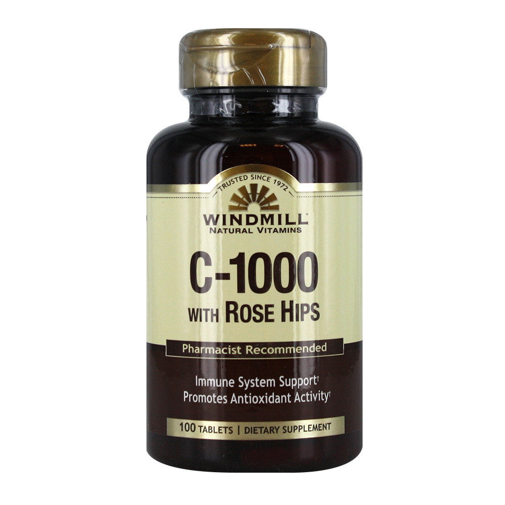 Windmill Natural Vitamin C 1000 Mg With Tablets - 100 Ea