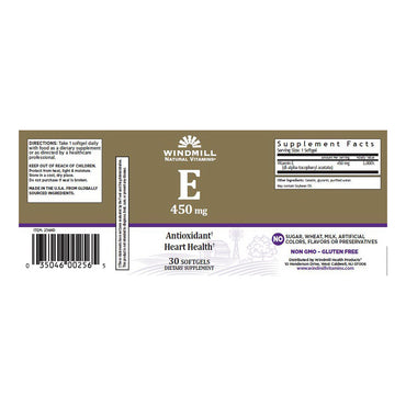 Windmill Vitamin E 1000 Iu Synthetic Softgels - 30 Ea