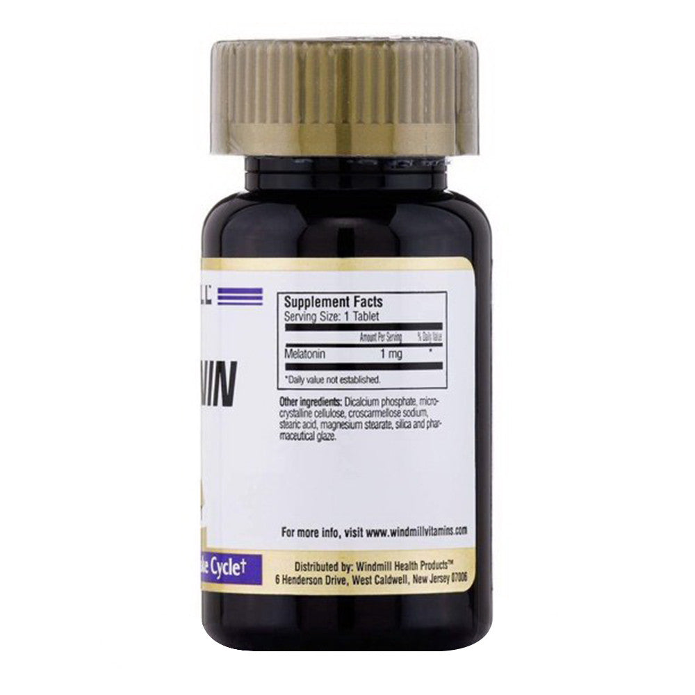 Windmill Melatonin 1Mg Tablets To Support Normal Sleep, 100 Ea