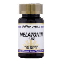 Windmill Melatonin 1Mg Tablets To Support Normal Sleep, 100 Ea