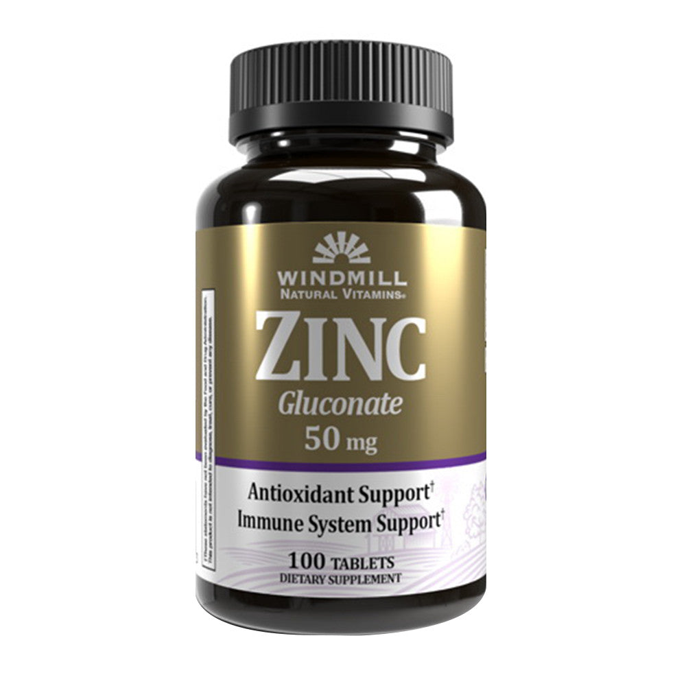Windmill Natural Source Zinc As Gluconate 50 Mg Tablets, 100 Ea