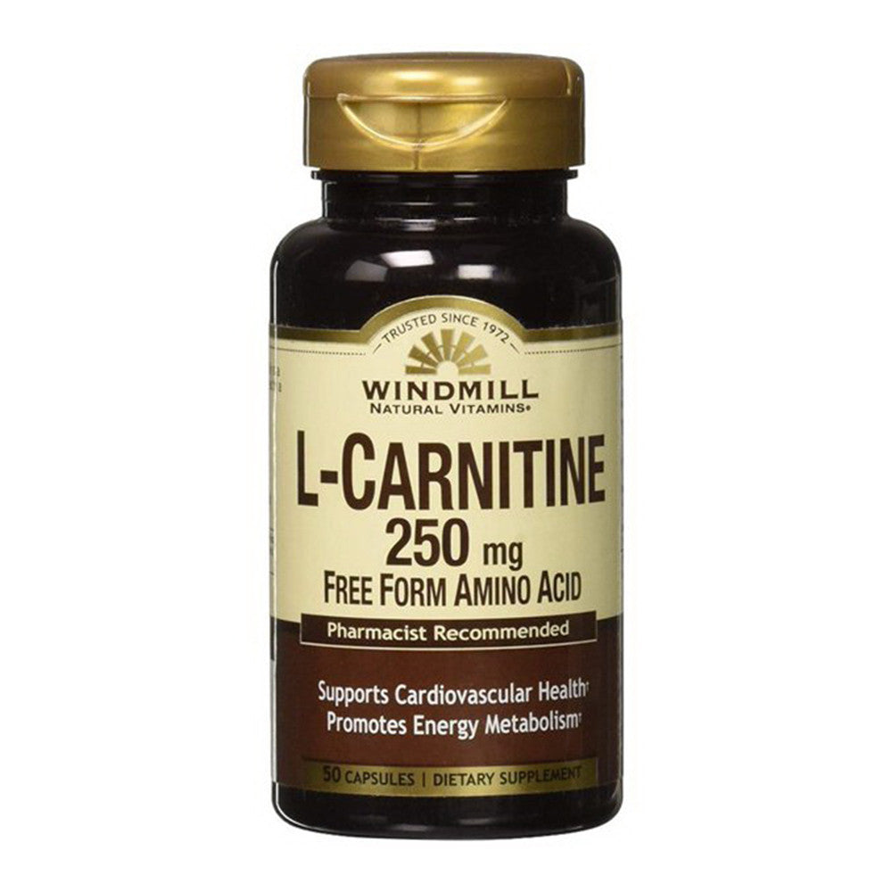 Windmill L-Carnitine 250 Mg Capsules - 50 Ea