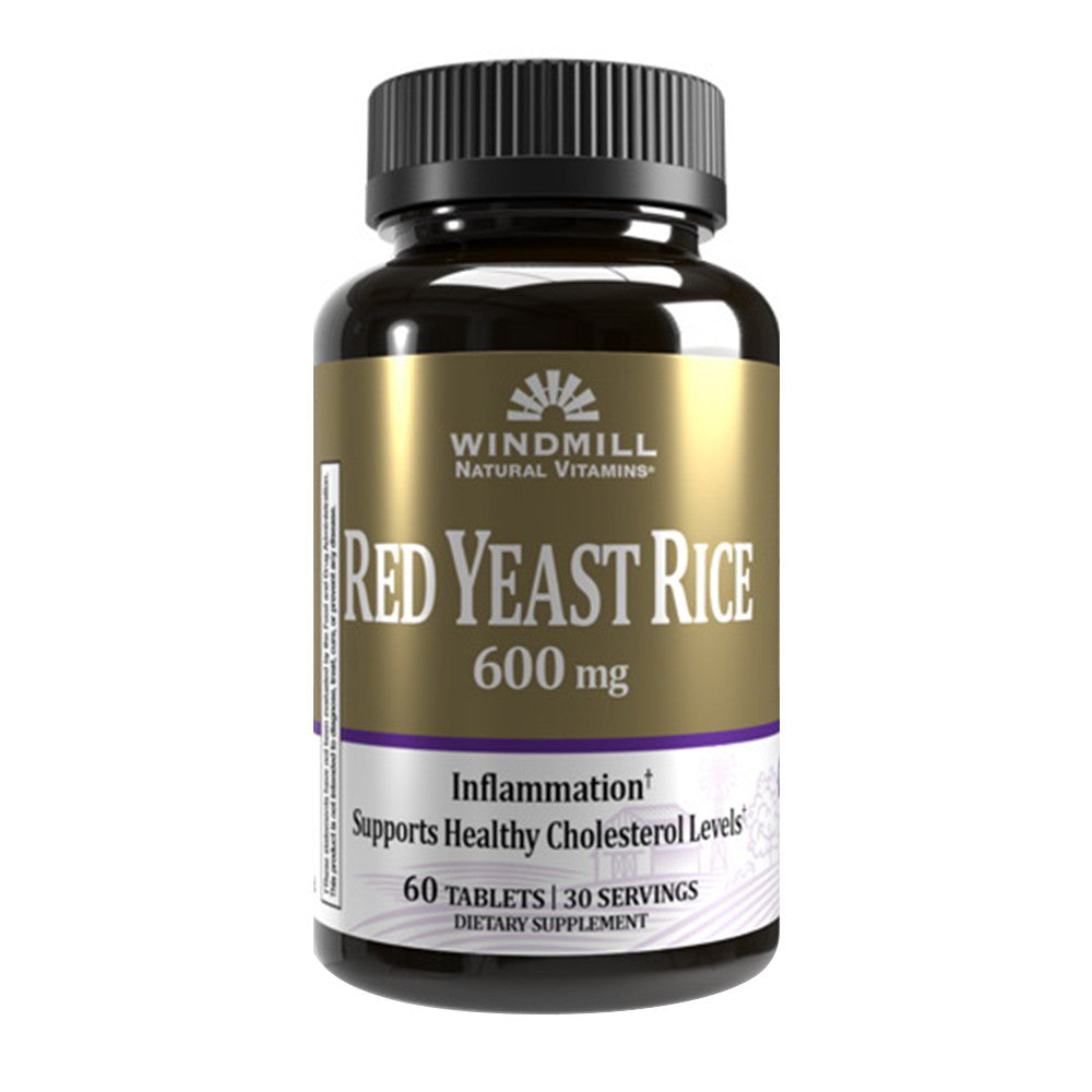 Windmill Red Yeast Rice 600 Mg Dietary Supplement Tablets - 60 Ea