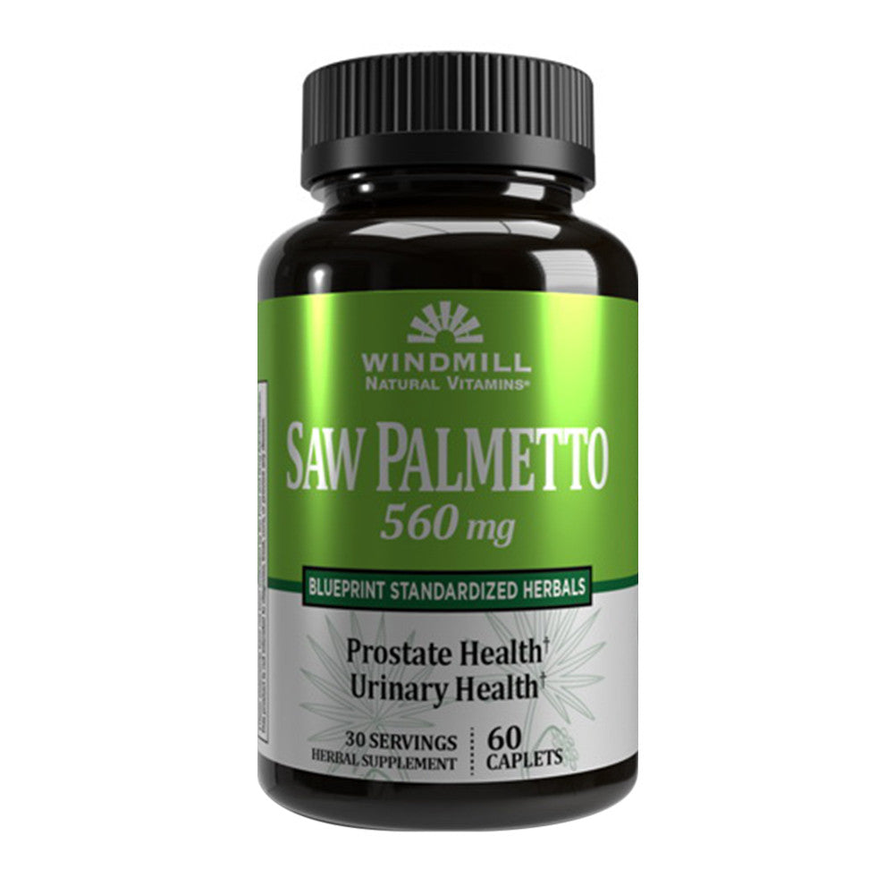 Windmill Herbals Saw Palmetto 160 Mg Dietary Supplement Caplets, 60 Ea