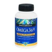 Omega Works Omega 3-6-9 Fish Oil With Flax And Borage Seed Softgels, 60 Ea