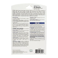 Potable Aqua Chlorine Dioxide Water Purification Tablets - 20 Ea