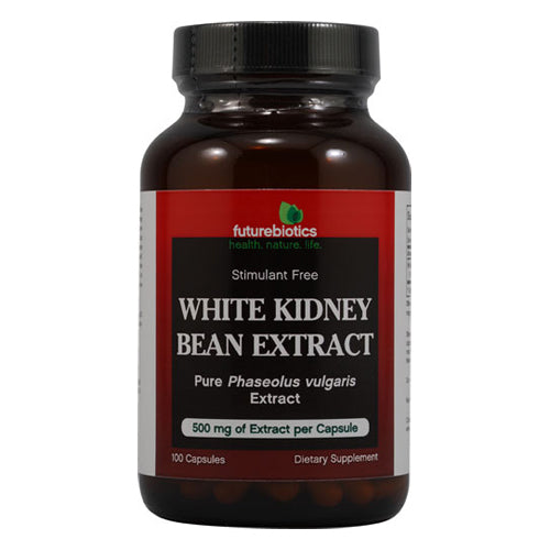Futurebiotics White Kidney Bean Extract 500mg Pure Phaseolus Vulgaris Extract Capsules 100Ea