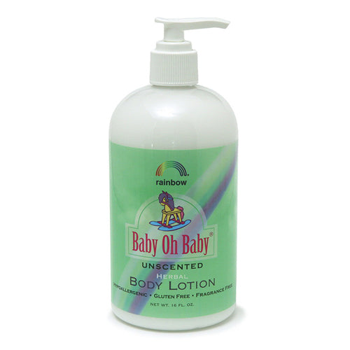 Rainbow Research Baby Oh Baby Unscented Body Lotion - 16 Oz