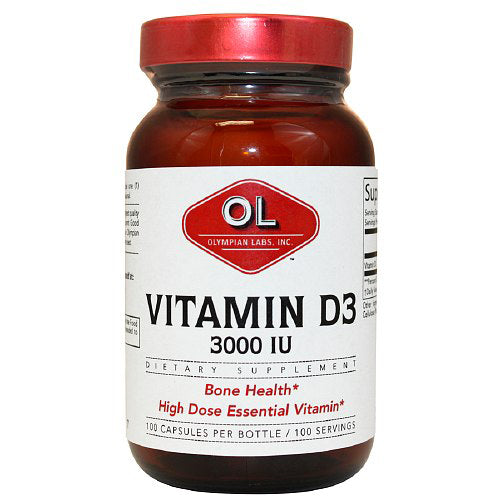 Olympian Labs Vitamin D3 3000 Iu Capsules - 100 Ea