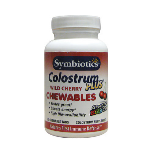 Symbiotics Colostrum Plus Wild Cherry Chewable Tablets - 120 Ea