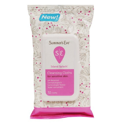 Summers Eve Cleansing Cloths, Island Splash - 32 Ea