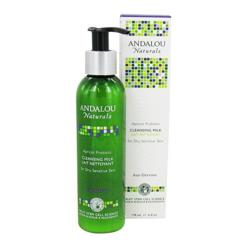 Andalou Naturals Probiotic Cleansing Milk, Apricot - 6 Oz