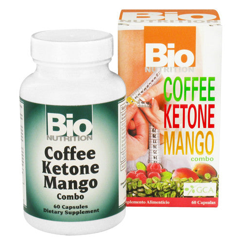 Bio Nutrition Coffee Ketone Mango Weight Loss Combo Capsules - 60 Ea