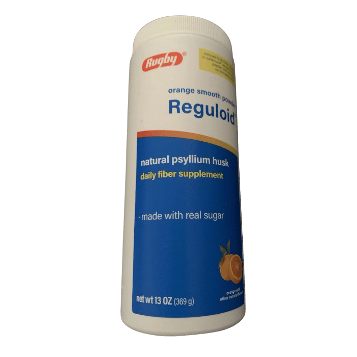 Rugby Sugar Free Reguloid Laxative Powder for Constipation Relief, Orange Flavor, 1 Ea