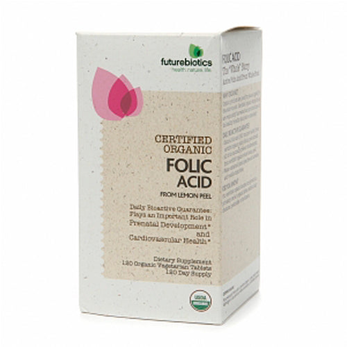 Futurebiotics Certified Organic Folic Acid Tablets 120Ea