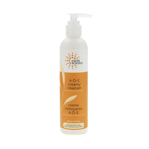 Earth Science A D E Creamy Fruit Oil Cleanser for Gentle Cleansing and Nourishing Skin 8Oz (237ml)
