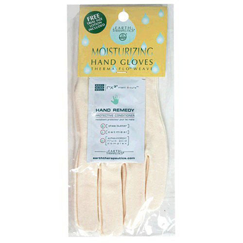 Earth Therapeutics Moisturizing Hand Gloves, White, 1 Pair