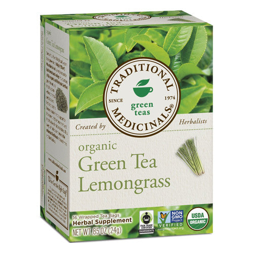 Traditional Medicinals Organic Green Lemon Grass Tea Bags - 16 ea