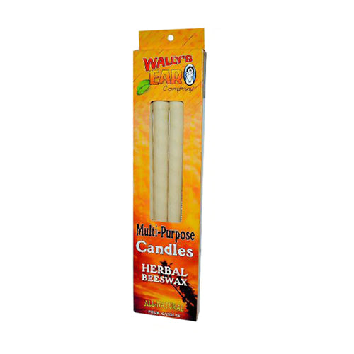 Wallys Natural Herbal Beeswax Candles - 4 Ea