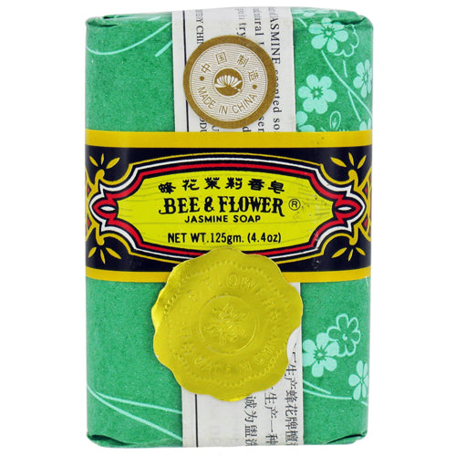 Bee and Flower Jasmine Bar Soap for Refreshing Skin 4.4Oz (125g)