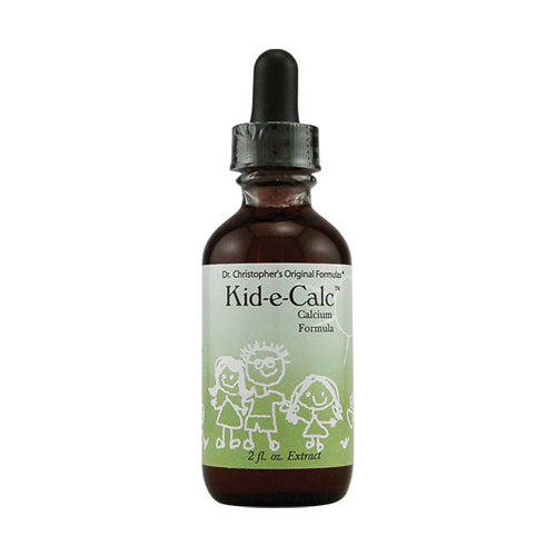 Dr Christophers Original Kid E Calc Formula Liquid Extract Calcium Support Bones Hair Teeth Skin and Nails Healthy 2Oz
