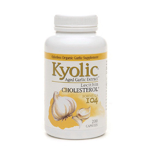 Kyolic Aged Garlic Extract Formula 104 With Lecithin Capsules - 200 Ea