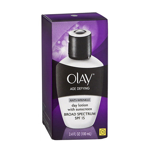 Olay Anti Wrinkle Age Defying Daily Skin Lotion Spf 15 - 3.4 Oz