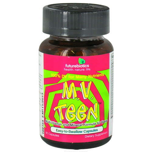Futurebiotics MV Teen Multivitamins and Mineral Formula Capsules 90Ea