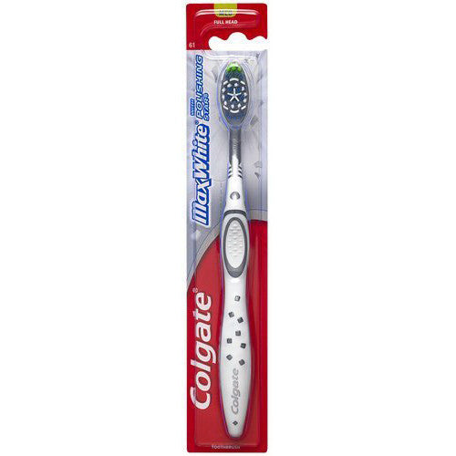 Colgate Max White Full Head Toothbrush, Medium - 1 Ea