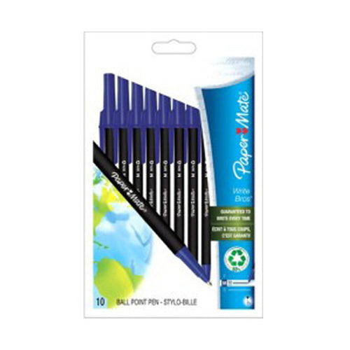 Paper Mate Write Bros Stick Medium Tip Ballpoint Pens - 10 Ea