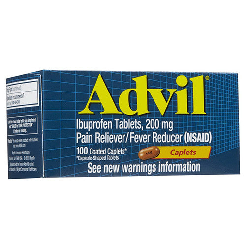 Advil 200 Mg Pain Reliever And Fever Reducer Caplets - 100 Ea